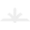 Ekena Millwork Redmond Architectural Grade PVC Gable Bracket, 72"W x 33"H x 2"D x 6"F, 11/12 Pitch GBP072X33X0206RED00 - alternate 3